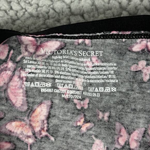 Victoria Secret Butterfly High-Leg Brief Panty Medium Modal Blend Colorful - Picture 5 of 7